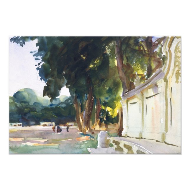 Foto John Singer Sargent - Dia médio espanhol, Aranjuez (Frente)