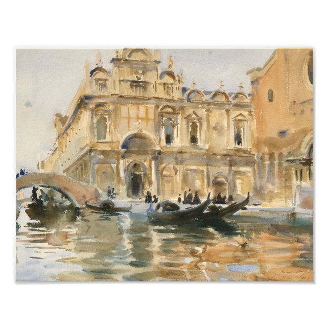Foto John Singer Sargent - Rio dei Mendicanti, Veneza (Frente)