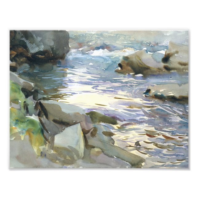 Foto John Singer Sargent - Stream e Rocks (Frente)