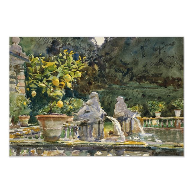 Foto John Singer Sargent - Villa di Marlia, Lucca (Frente)