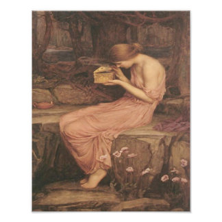 Foto John Waterhouse "Psyche Abrindo a Caixa do Ouro"