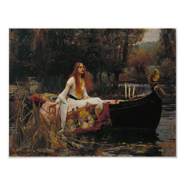 Foto John William Waterhouse - A Senhora de Shalott (Frente)