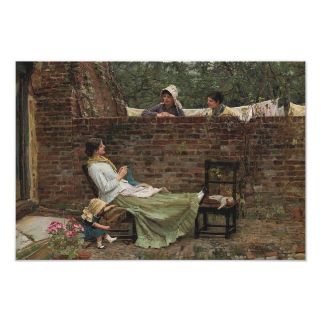 Foto John William Waterhouse - Good Neighbours (Frente)