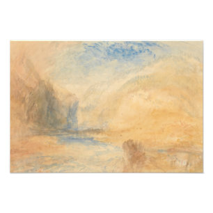 Foto Joseph Mallord William Turner - Paisagem nas Monta