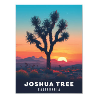 Foto Joshua Tree - Vintage Poster - Illustration