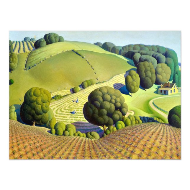 Foto Jovem Milho por Grant Wood (Frente)