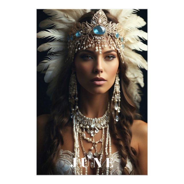 Foto *~ JUNHO ANIVERSÁRIO PEARLS Boho AP53 Mulher (Frente)