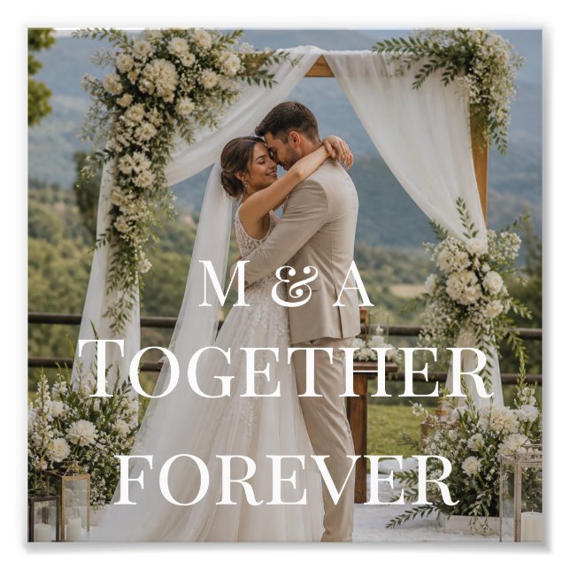 Foto Juntos Para Sempre – Design Personalizado (Frente)