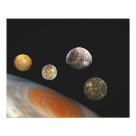 Foto Júpiter e Quatro Luas Satélites Galileanos