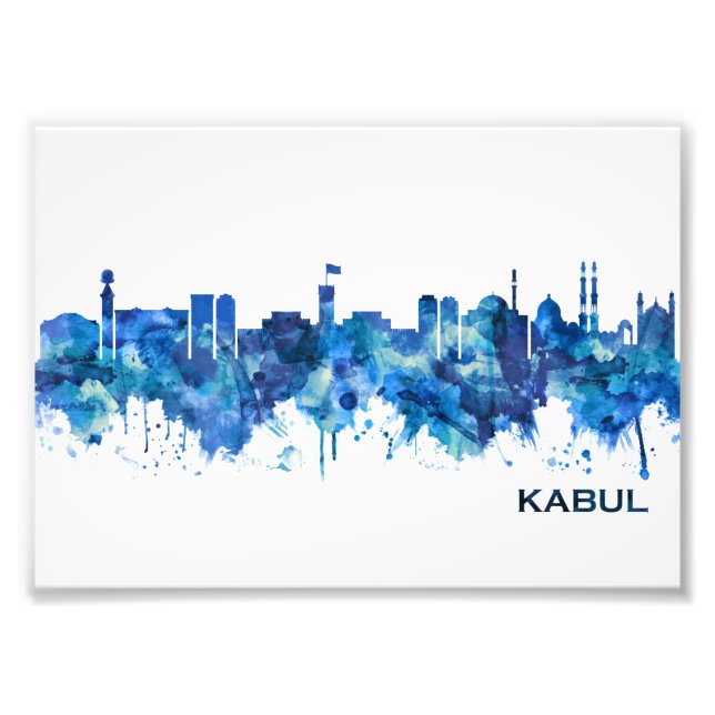 Foto Kabul Afeganistão Skyline Blue (Frente)