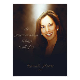 Foto Kamala Harris. O Sonho Americano pertence a todos