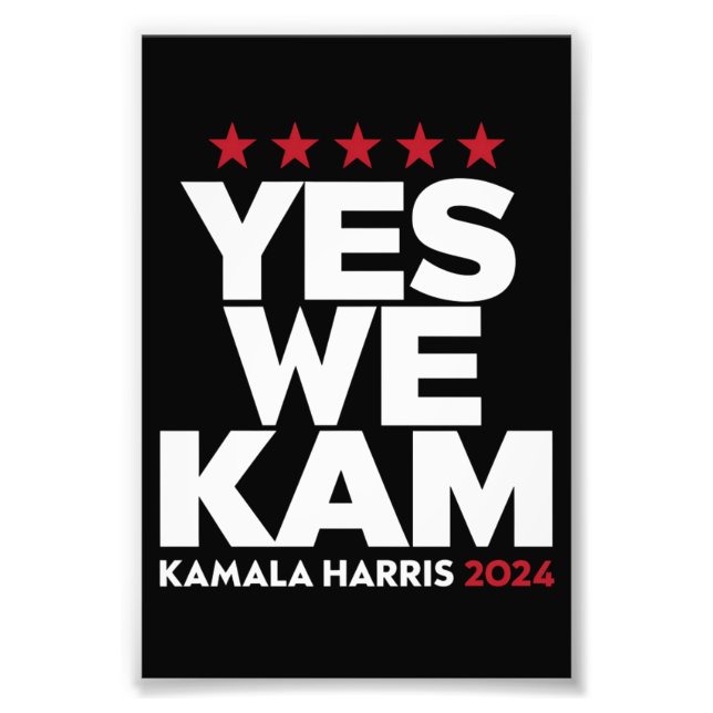 Foto Kamala Harris Sim Somos Kam para o Presidente dos  (Frente)