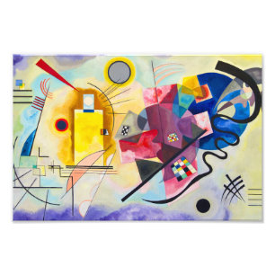 Foto Kandinsky amarelo-vermelho-azul