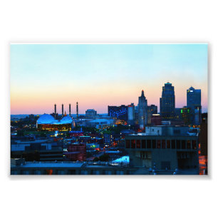 Foto Kansas City do centro no por do sol