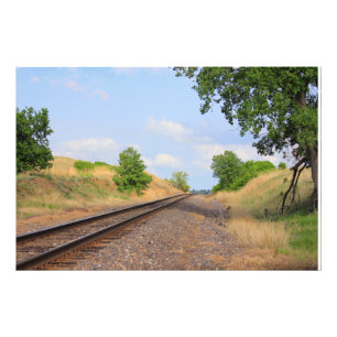 Foto Kansas Country Railroad Tracks PHOTO ALARGAMENTO