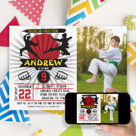 Foto Karate Kid Arts Marcial Cobra Kai Convite