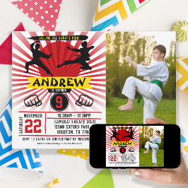 Foto Karate Kid Arts Marcial Cobra Kai Convite