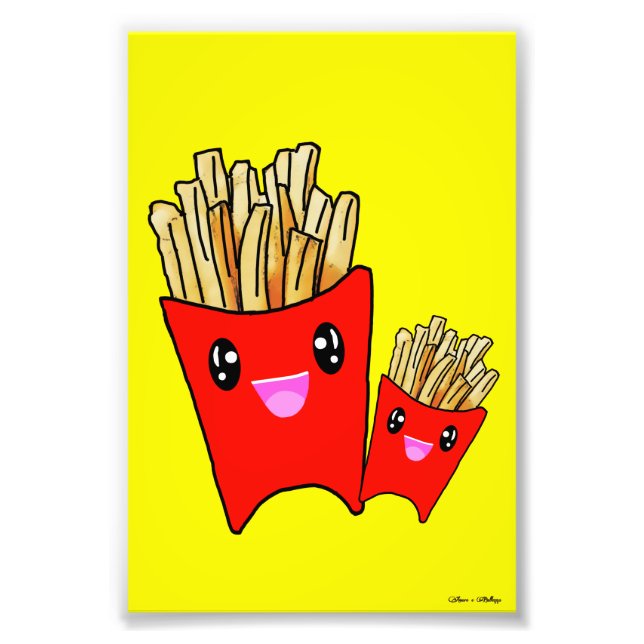 Foto Kawaii French Fries Design (Frente)