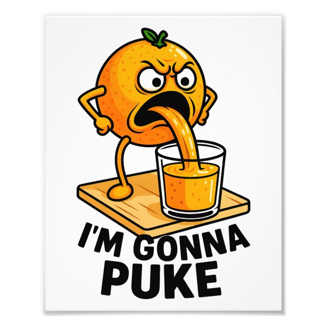 Foto Kawaii Fruta Funny Orange Juice (Frente)