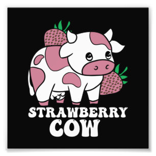 Foto Kawaii Strawberry Cow Fazenda