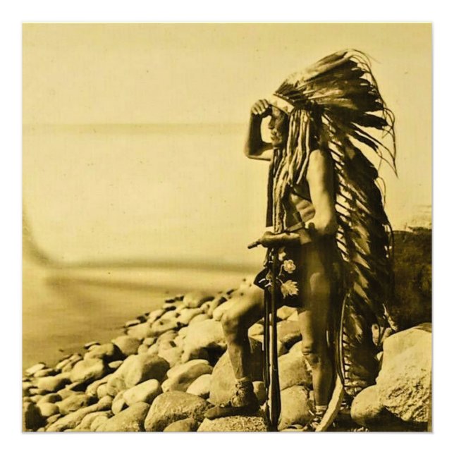 Foto Keystone Magic Lanterna Slide Omaha Indian (Frente)