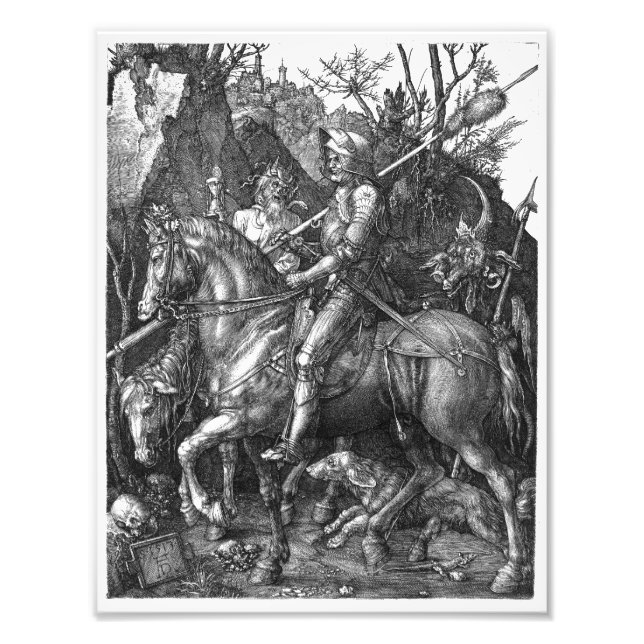 Foto Knight Death Devil Albrecht Durer gravando arte p (Frente)