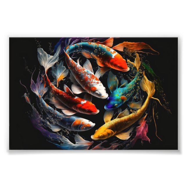 Foto Koi, Koi Fish, Art Impressão, Poster (Frente)
