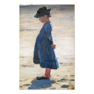 Foto Kroyer - Menina parada em Skagen Beach