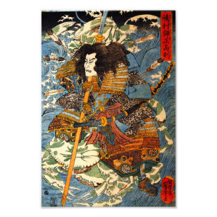 Foto Kuniyoshi Samurai Impressão