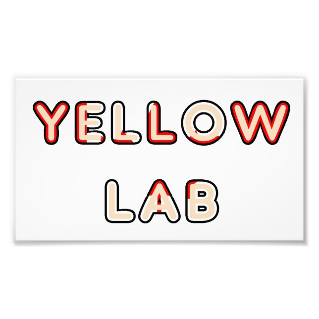 Foto laboratório amarelo Canadian-Flag em nome (Frente)