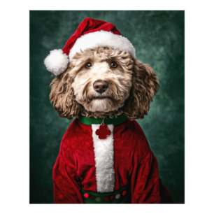 Foto Labradoodle em Festas de Natal Festivas