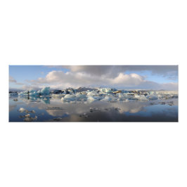 Foto Laca glaciar de Jokulsarlon na Islândia impressão