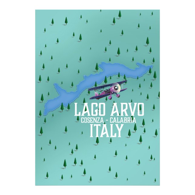 Foto lago arvo mapa de viagem Itália (Frente)