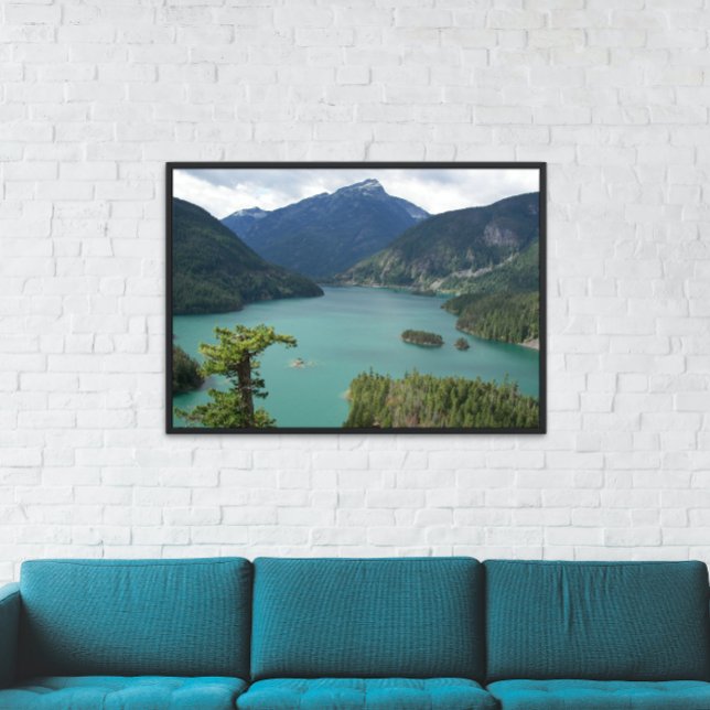 Foto Lago Diable North Cascades (In Situ Framed)