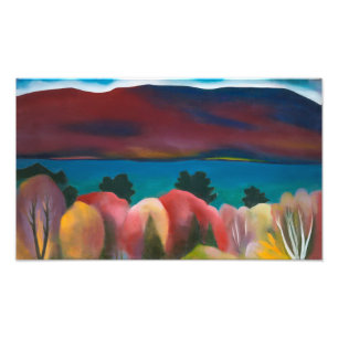 Foto Lago George, outono   Georgia O'Keeffe  