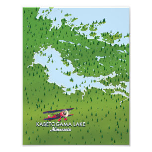 Foto Lago Kabetogama, Minnesota, mapa Viagem dos EUA.