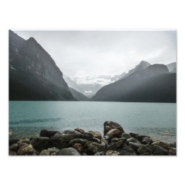 Foto Lago Louise na chuva