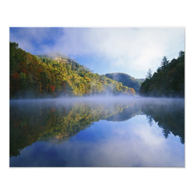 Foto Lago Millcreek e cores de outono ao nascer do sol, (Frente)