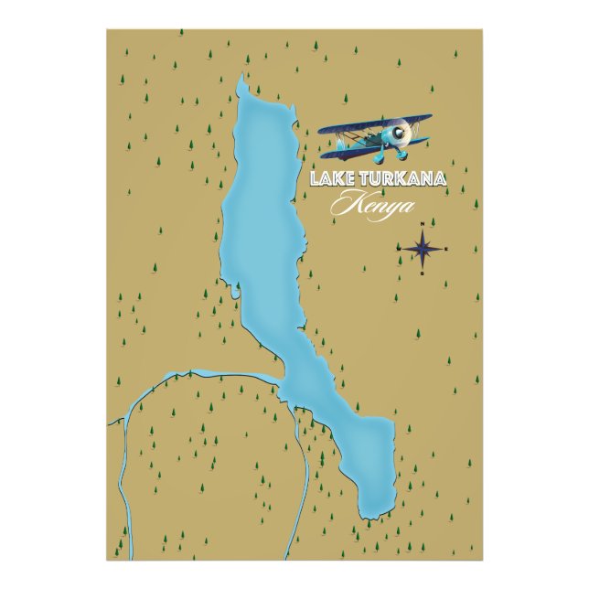 Foto Lago Turkana Quênia (Frente)
