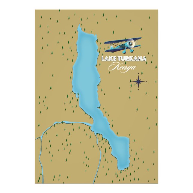 Foto Lago Turkana Quênia (Frente)