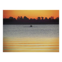 Foto Lago Wendouree Calmo Antes do Anoite
