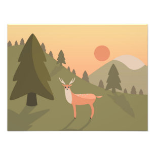Foto Landscape Deer Mountain Wilset Park Sunset Po