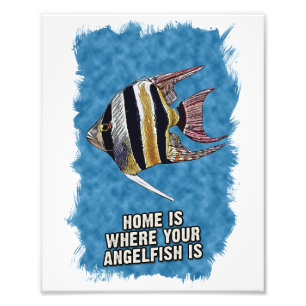 Foto Lar é onde seu AngelFish é bonito dizendo arte