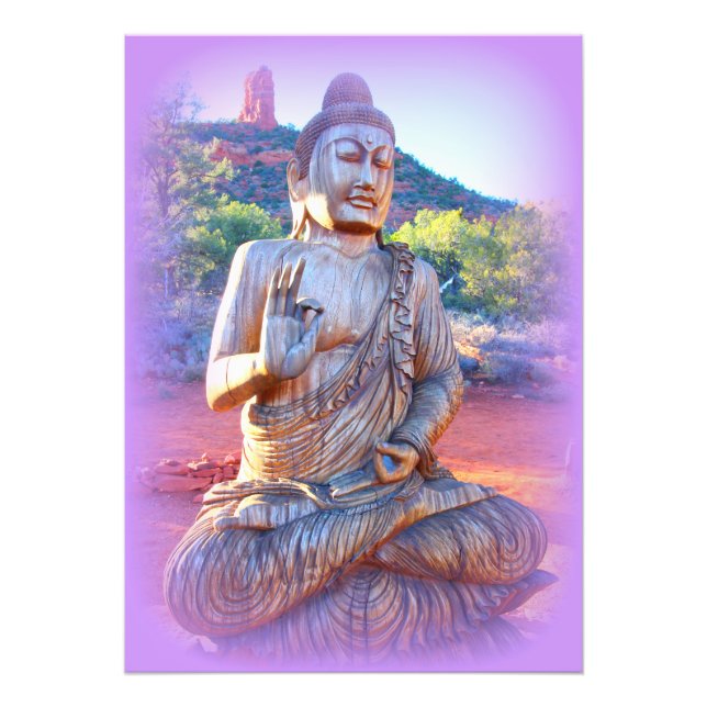 Foto lavanda aura buddha (Frente)