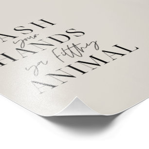 Foto Lave as mãos, seu animal sujo.