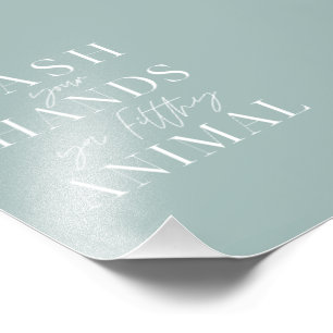 Foto Lave as mãos, seu animal sujo.