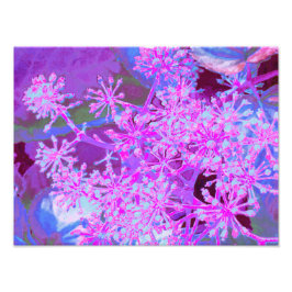 Foto Legal Abstrato na Natureza, em Rosa Quente e Roxo