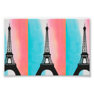 Foto Legal fundo colorido da Torre Eiffel Paris