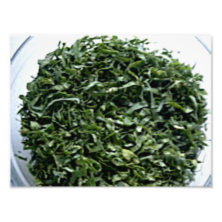 Foto Legumes verdes esverdeados com espinafre cortados