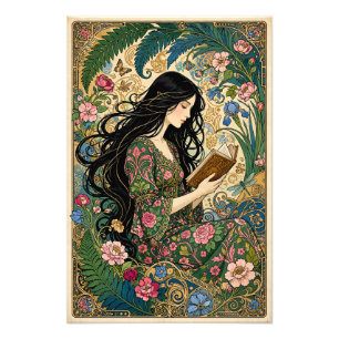 Foto Leitura no Jardim Art Nouveau